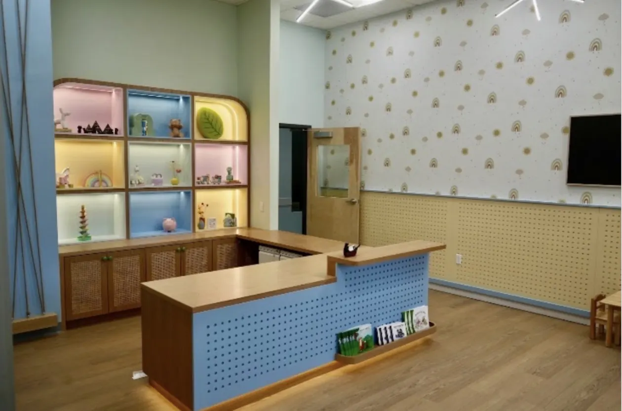 The Bright Bear Academy front desk and welcome area